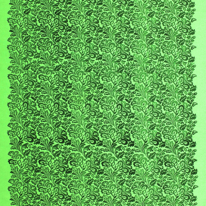 Serging Thickness of Machine Washable Abstract Green Contemporary Area Rugs, wshcon1048grn