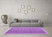 Machine Washable Abstract Purple Contemporary Area Rugs in a Living Room, wshcon1048pur