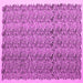 Square Abstract Pink Contemporary Rug, con1048pnk