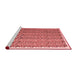 Contemporary Red Washable Rugs