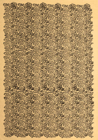 Abstract Brown Contemporary Rug, con1048brn