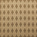 Square Machine Washable Abstract Brown Contemporary Rug, wshcon1049brn