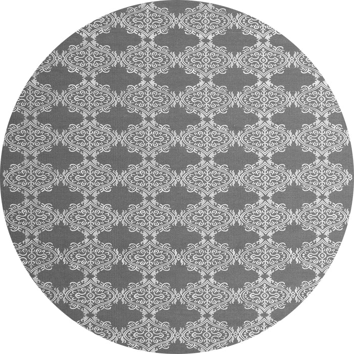 Square Abstract Gray Contemporary Rug, con1049gry