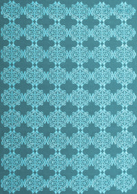 Abstract Light Blue Contemporary Rug, con1049lblu