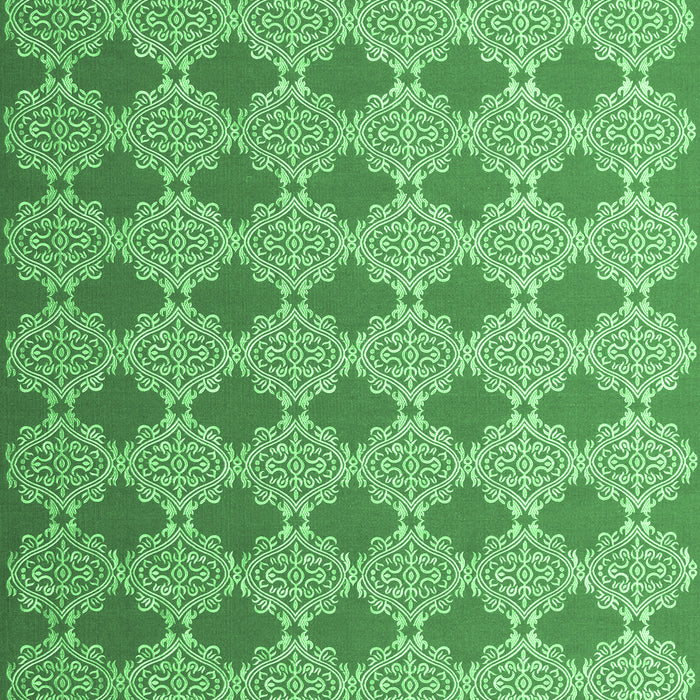 Machine Washable Abstract Emerald Green Contemporary Area Rugs, wshcon1049emgrn