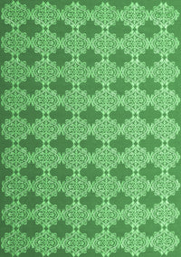 Abstract Emerald Green Contemporary Rug, con1049emgrn