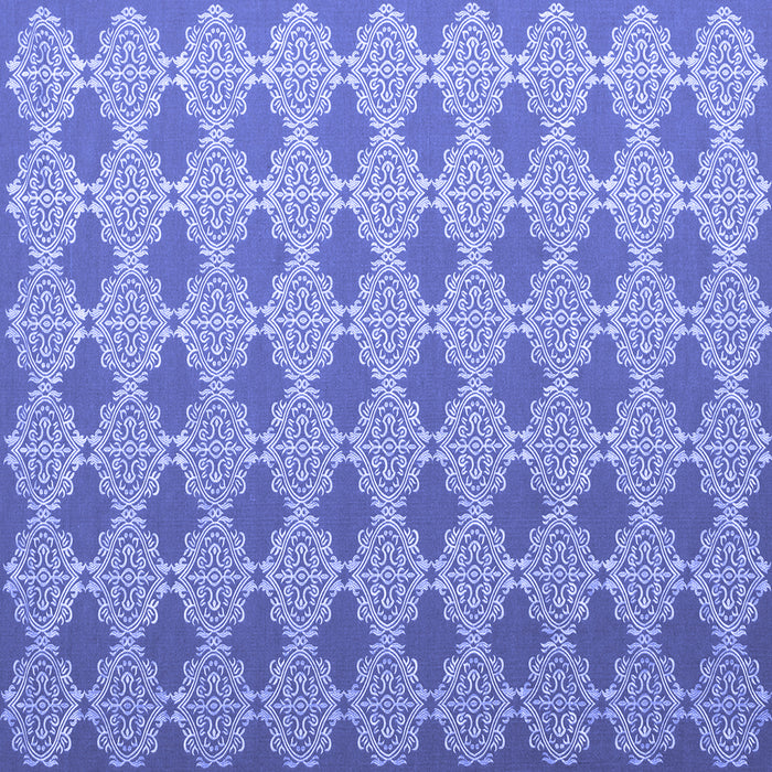 Square Abstract Blue Contemporary Rug, con1049blu