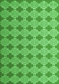 Abstract Green Contemporary Rug, con1049grn