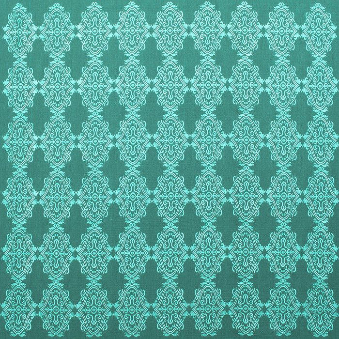 Square Machine Washable Abstract Turquoise Contemporary Area Rugs, wshcon1049turq