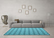 Machine Washable Abstract Light Blue Contemporary Rug in a Living Room, wshcon1049lblu