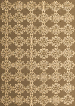 Abstract Brown Contemporary Rug, con1049brn