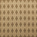 Square Abstract Brown Contemporary Rug, con1049brn