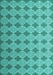 Abstract Turquoise Contemporary Rug, con1049turq