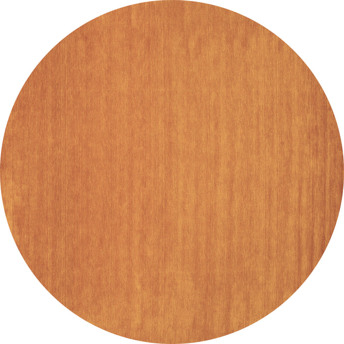 Round Abstract Brown Contemporary Rug, con104brn