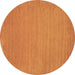 Round Abstract Brown Contemporary Rug, con104brn