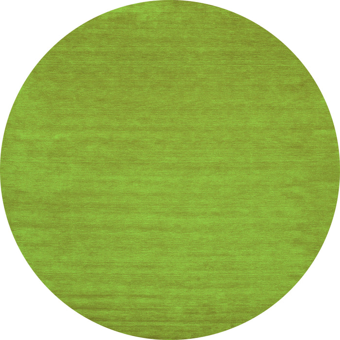 Square Abstract Green Contemporary Rug, con104grn