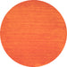 Square Abstract Orange Contemporary Rug, con104org