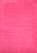 Machine Washable Abstract Pink Contemporary Rug, wshcon104pnk