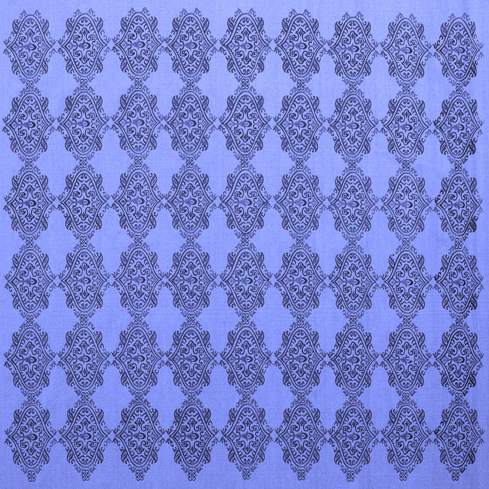 Square Machine Washable Abstract Blue Contemporary Rug, wshcon1050blu