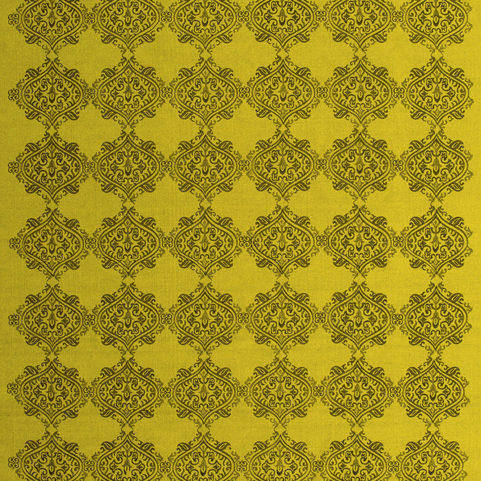 Machine Washable Abstract Yellow Contemporary Rug, wshcon1050yw