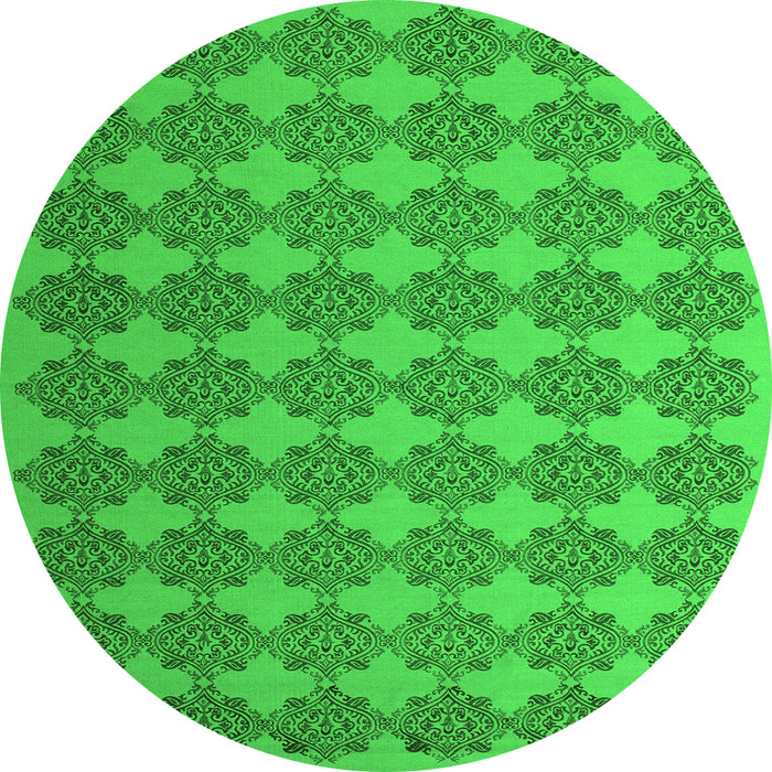 Machine Washable Abstract Green Contemporary Area Rugs, wshcon1050grn