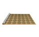 Sideview of Machine Washable Abstract Brown Contemporary Rug, wshcon1050brn