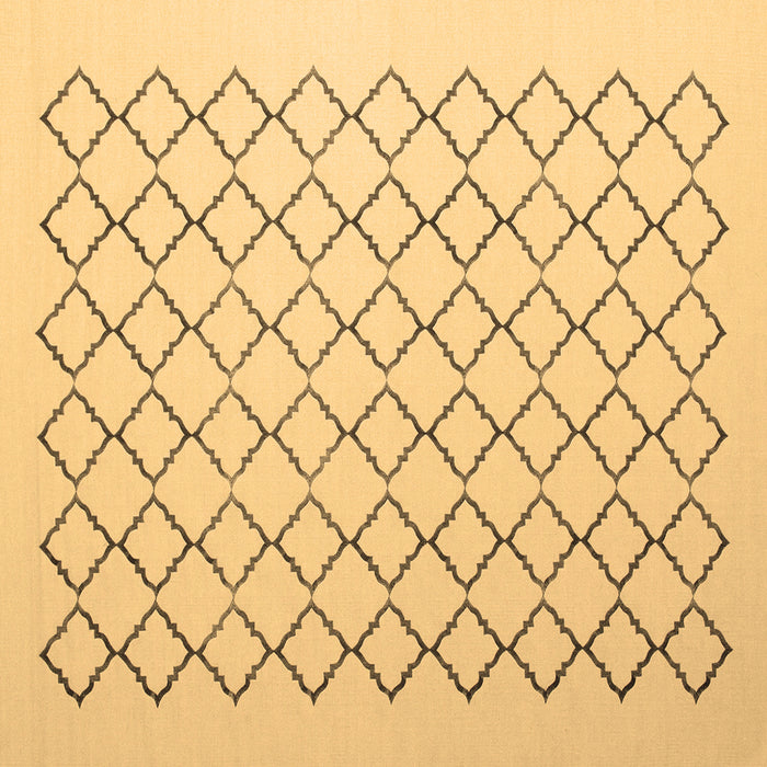 Square Terrilis Brown Contemporary Rug, con1051brn