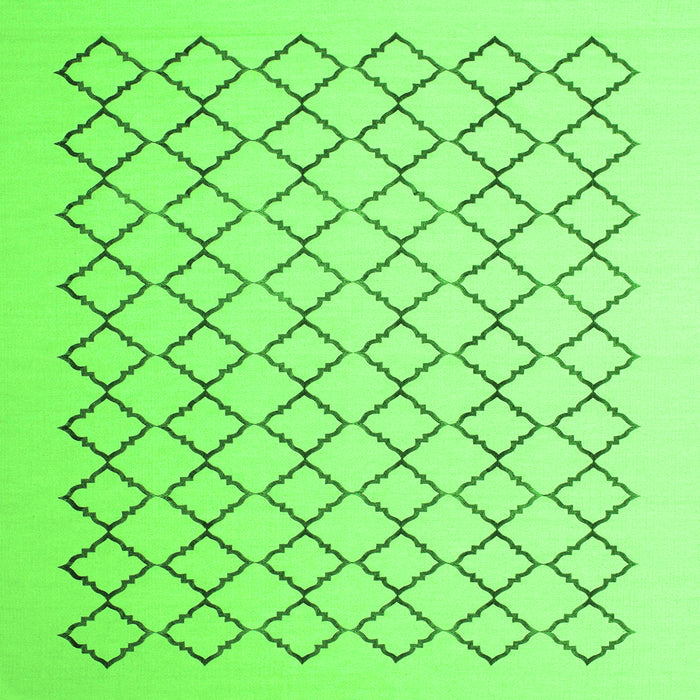 Serging Thickness of Terrilis Green Contemporary Rug, con1051grn