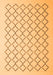 Serging Thickness of Machine Washable Terrilis Orange Contemporary Area Rugs, wshcon1051org