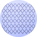 Round Terrilis Blue Contemporary Rug, con1051blu