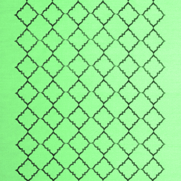 Machine Washable Terrilis Emerald Green Contemporary Area Rugs, wshcon1051emgrn