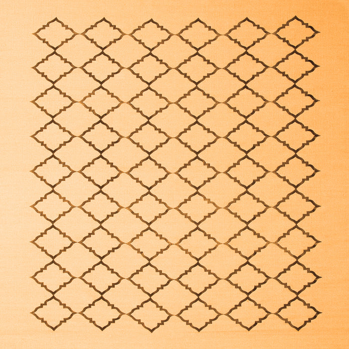 Serging Thickness of Terrilis Orange Contemporary Rug, con1051org