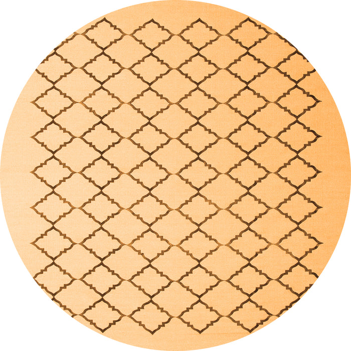 Square Terrilis Orange Contemporary Rug, con1051org