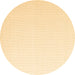 Round Solid Brown Modern Rug, con1052brn