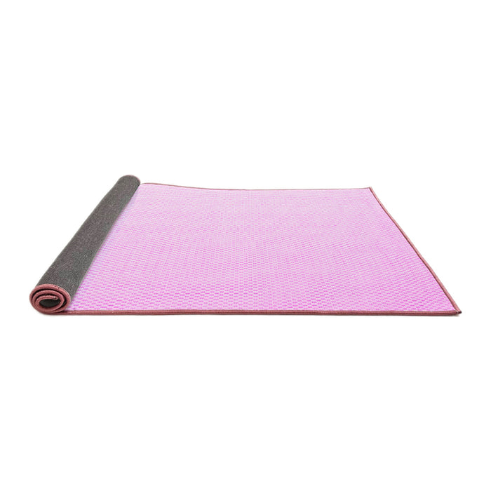 Sideview of Solid Pink Modern Rug, con1052pnk