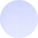 Round Solid Blue Modern Rug, con1052blu