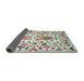 Thickness of Contemporary Light Jade Green Modern Rug, con1053