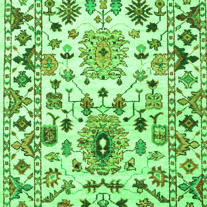 Abstract Green Contemporary Rug, con1053grn