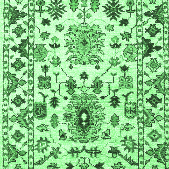 Machine Washable Abstract Emerald Green Contemporary Area Rugs, wshcon1053emgrn