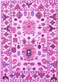 Abstract Pink Contemporary Rug, con1053pnk