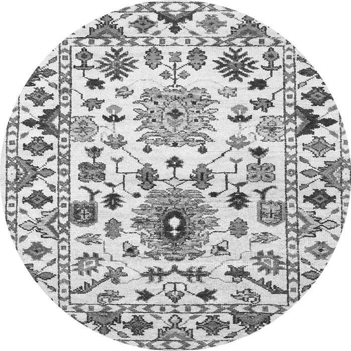 Square Abstract Gray Contemporary Rug, con1053gry