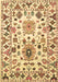 Machine Washable Abstract Brown Contemporary Rug, wshcon1053brn