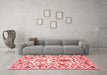 Contemporary Red Washable Rugs