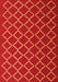 Serging Thickness of Machine Washable Trellis Orange Modern Area Rugs, wshcon1054org