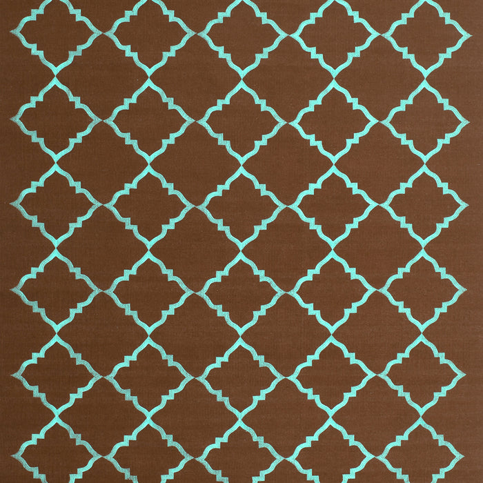 Trellis Turquoise Modern Rug, con1054turq
