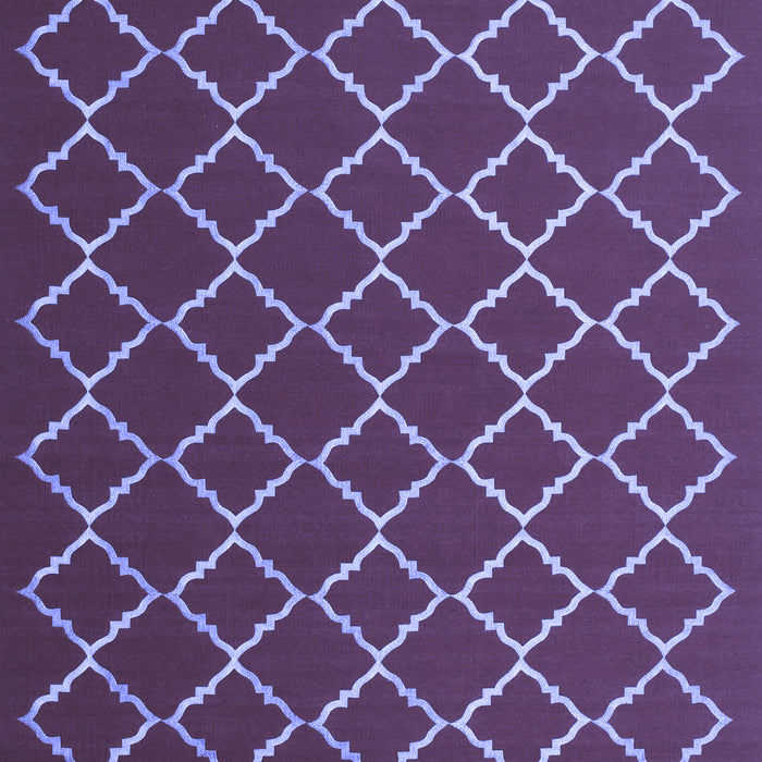 Machine Washable Trellis Blue Modern Rug, wshcon1054blu