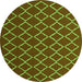 Square Trellis Green Modern Rug, con1054grn