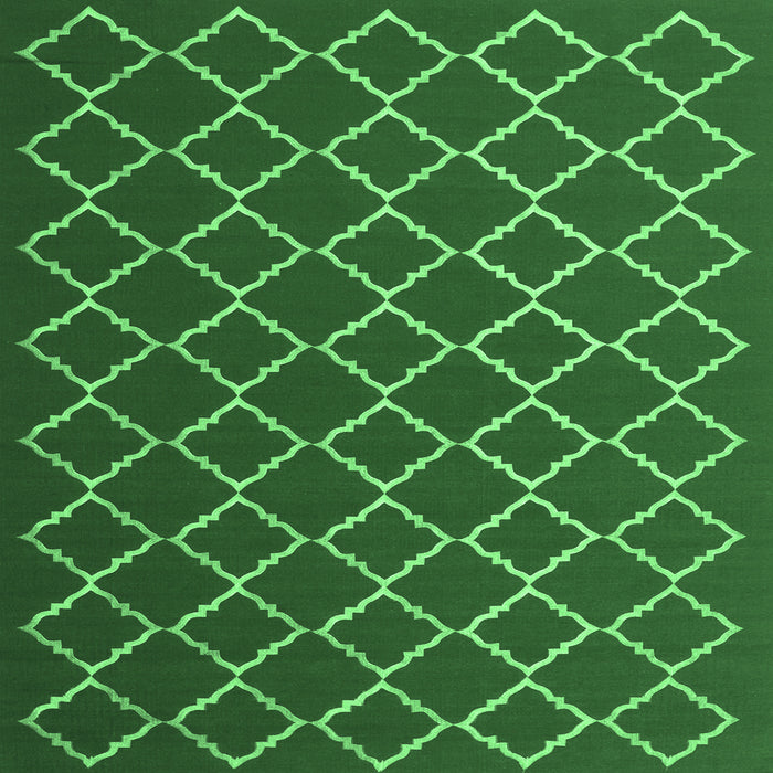 Square Trellis Emerald Green Modern Rug, con1054emgrn