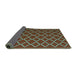 Sideview of Trellis Turquoise Modern Rug, con1054turq