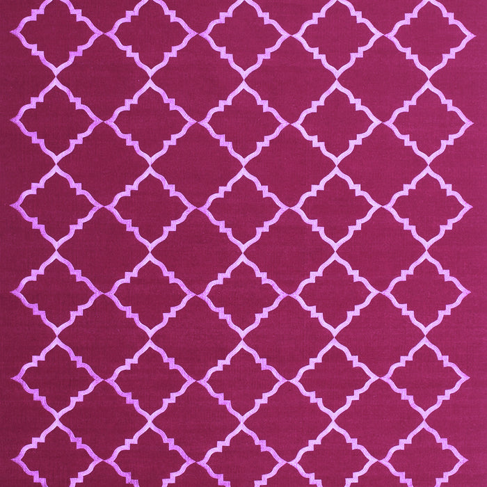 Machine Washable Trellis Purple Modern Area Rugs, wshcon1054pur